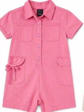 Girls ❤️❤️❤️ • Pink • 100% Cotton • Romper • 6X